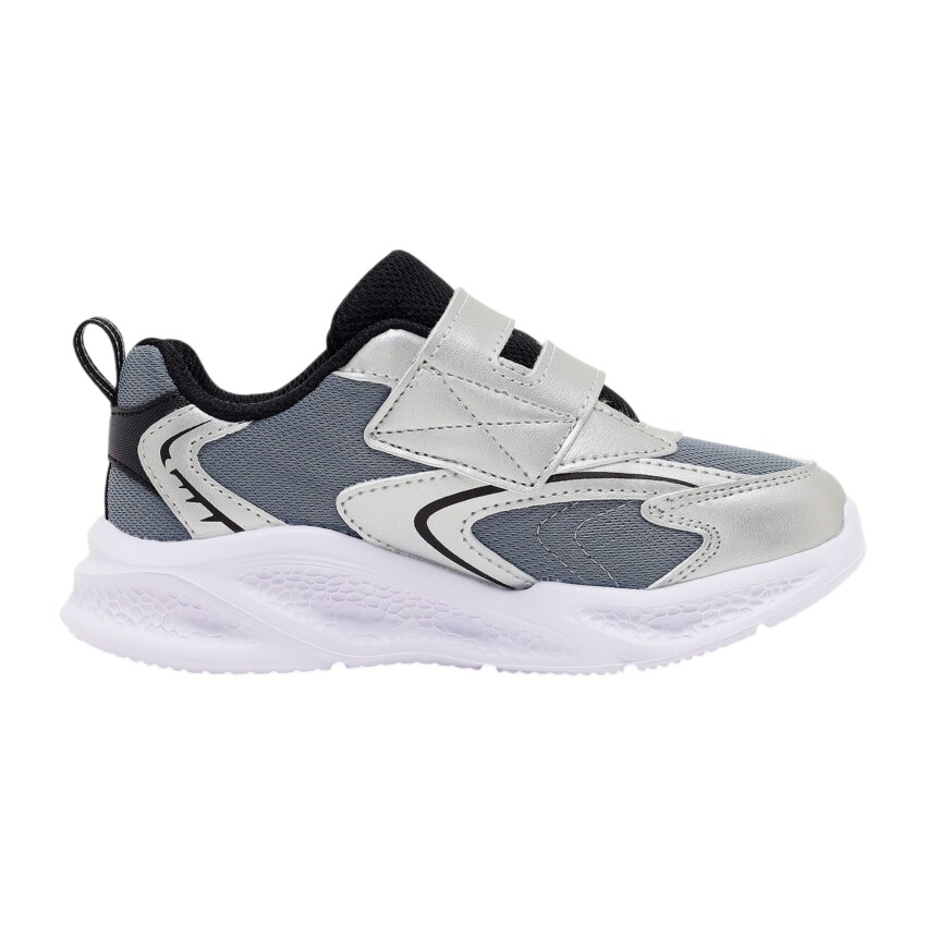 Skechers Meteor-Lights - Glow Spike Gri Çocuk Günlük Ayakkabı - 2