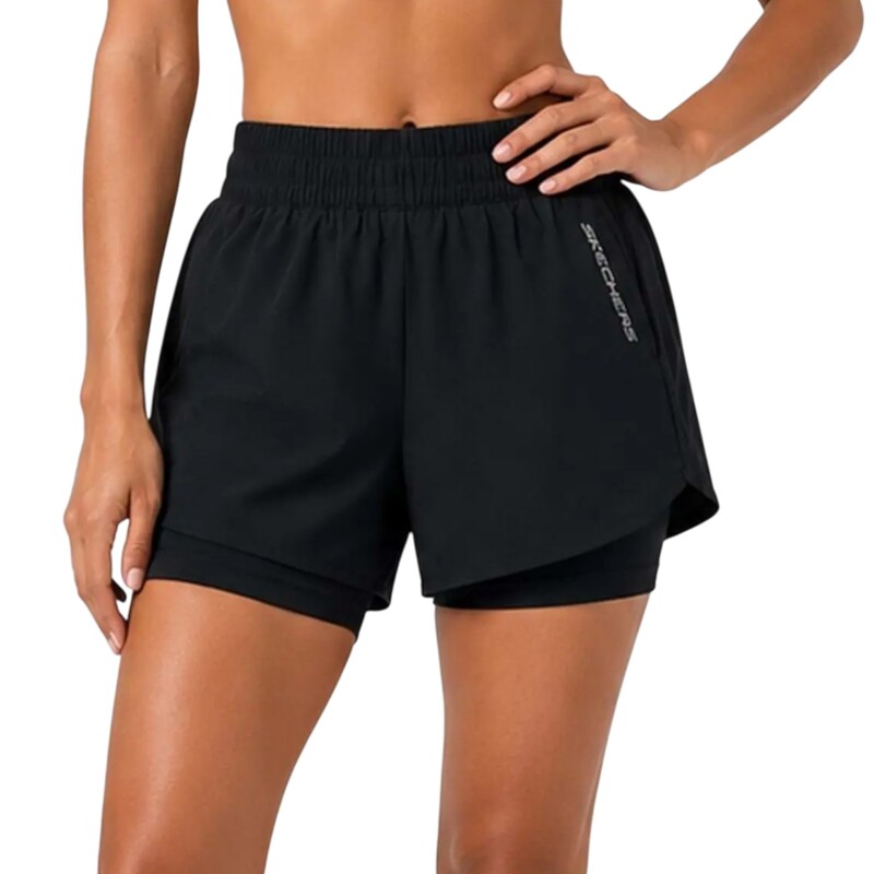 Skechers Performance Coll. 4 Inch 2 In 1 Siyah Kadın Şort - Skechers