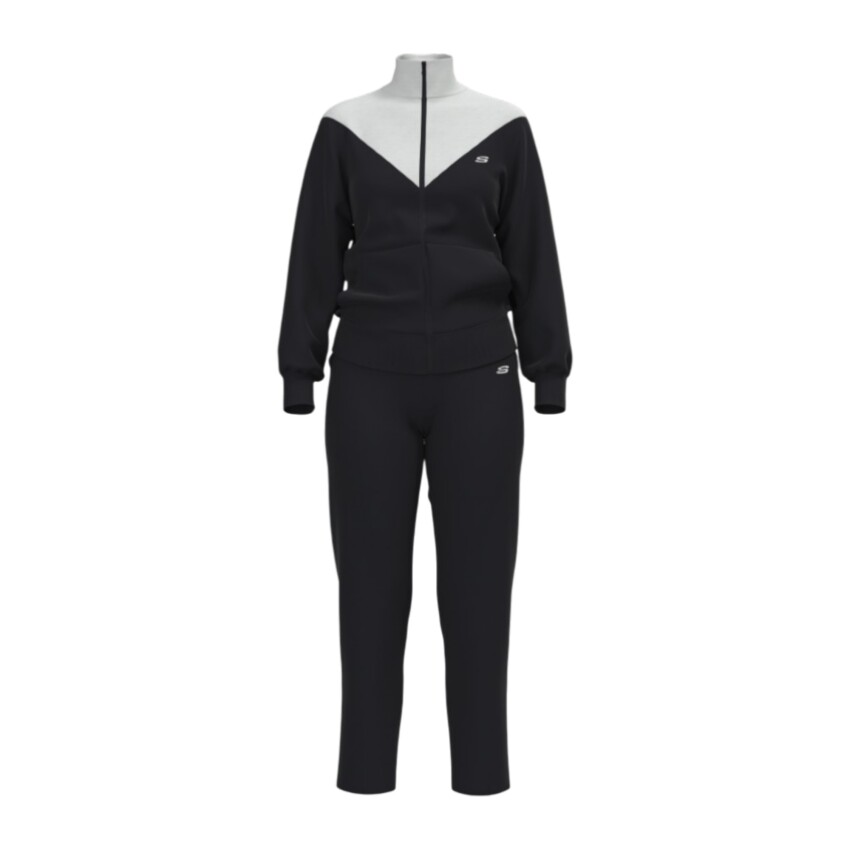 Skechers Performance Coll. Track Suit Siyah Kadın Eşofman Takımı - 6