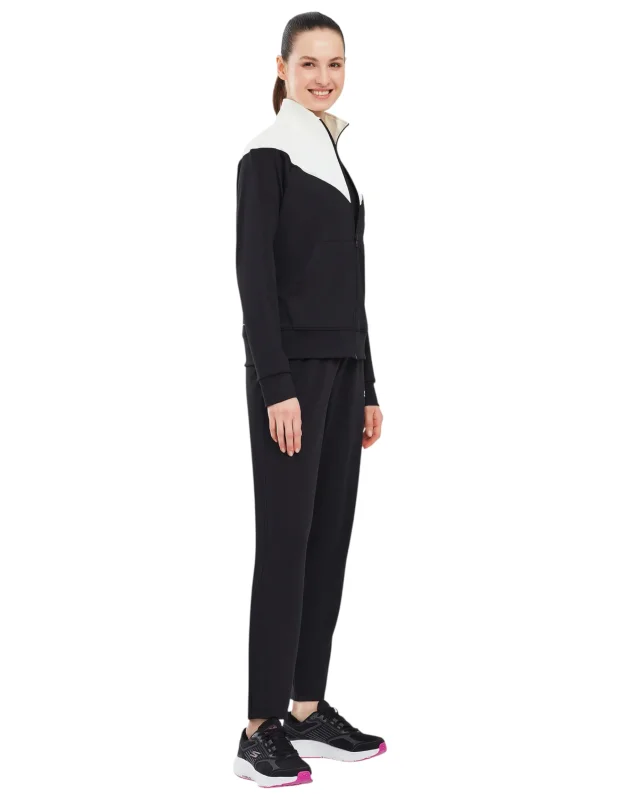 Skechers Performance Coll. W Track Suit Set Siyah Kadın Eşofman Takımı - 4