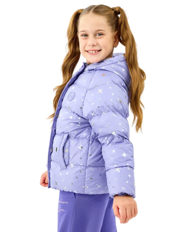 Skechers Puffer Mor Çocuk Mont - Skechers (1)