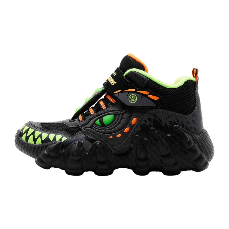 Skechers Skech-o-Saurus Lights-Breeze Siyah Çocuk Bot - 1
