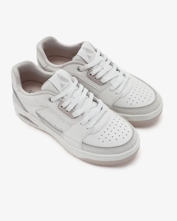 Skechers Uno Court-Courted Style Beyaz Kadın Sneaker Ayakkabı - 6