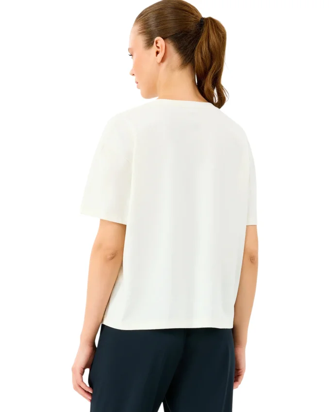 Skechers W Light Fabric T-Shirt Beyaz Kadın Tshirt - 3