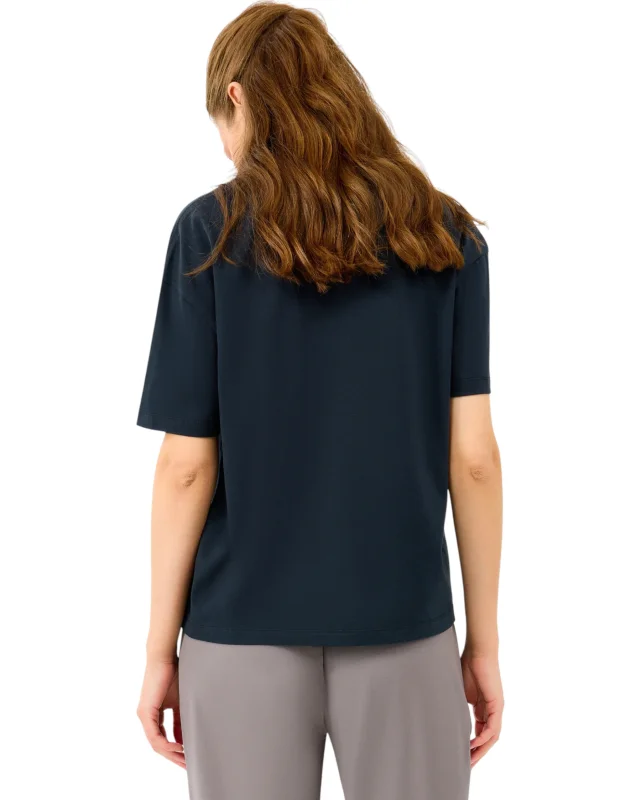 Skechers W Light Fabric T-Shirt Siyah Kadın Tshirt - Skechers (1)