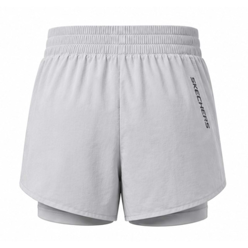 Skechers W Performance Coll. 4 Inch 2 In 1 Gri Kadın Şort - 5