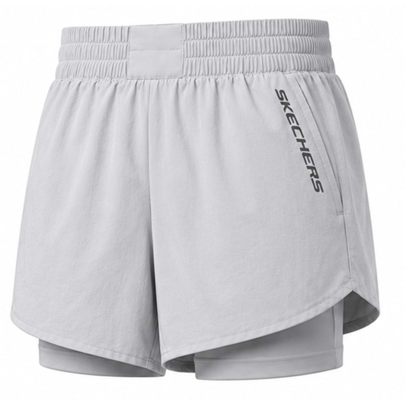 Skechers W Performance Coll. 4 Inch 2 In 1 Gri Kadın Şort - 6