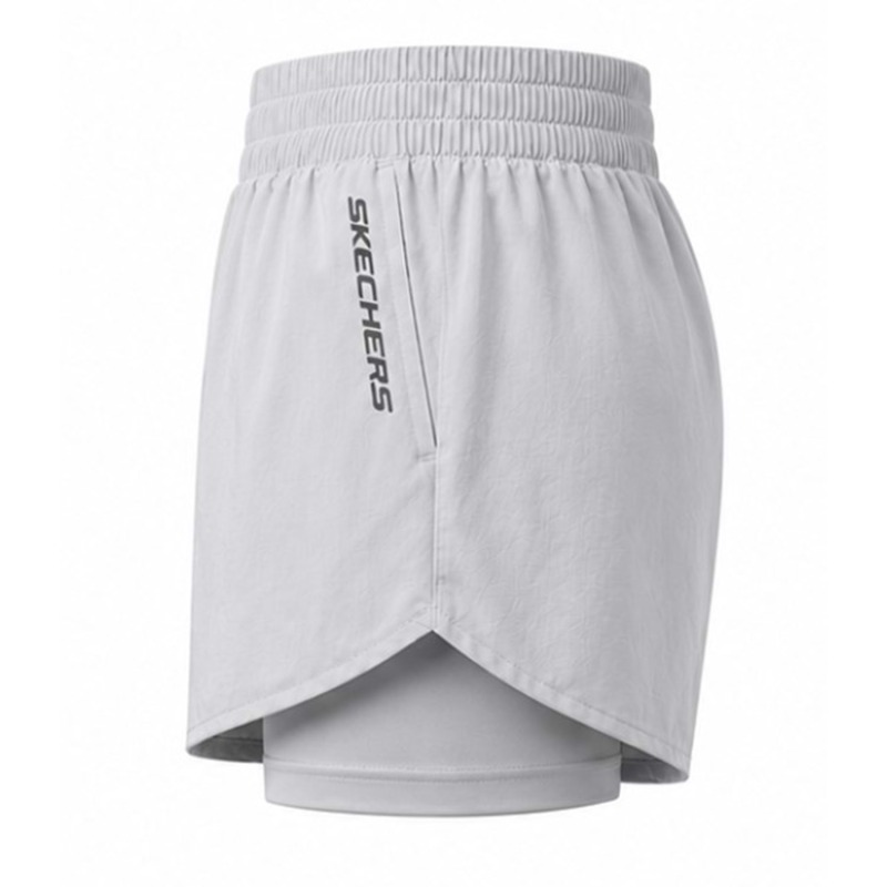 Skechers W Performance Coll. 4 Inch 2 In 1 Gri Kadın Şort - 7