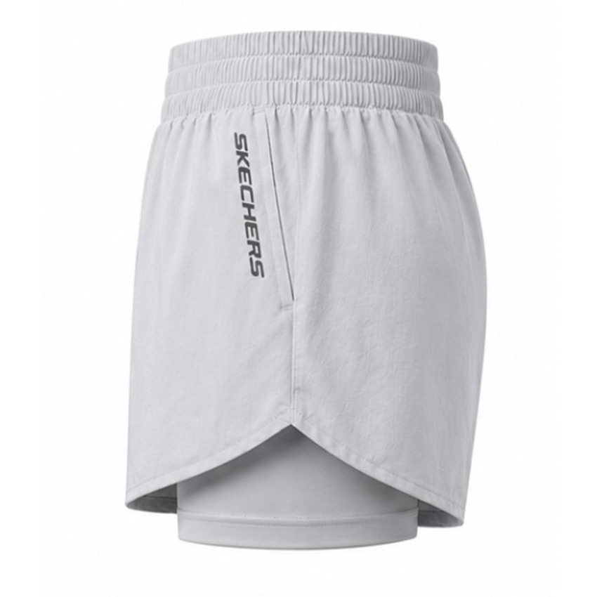 Skechers W Performance Coll. 4 Inch 2 In 1 Gri Kadın Şort - 7