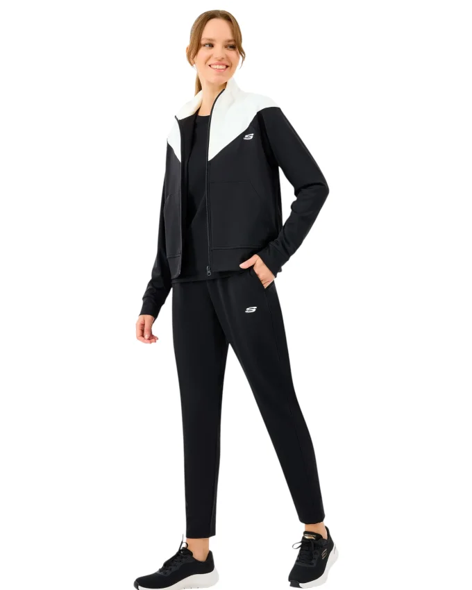 Skechers W Performance Track Suit Siyah Kadın Eşofman Takımı - 2