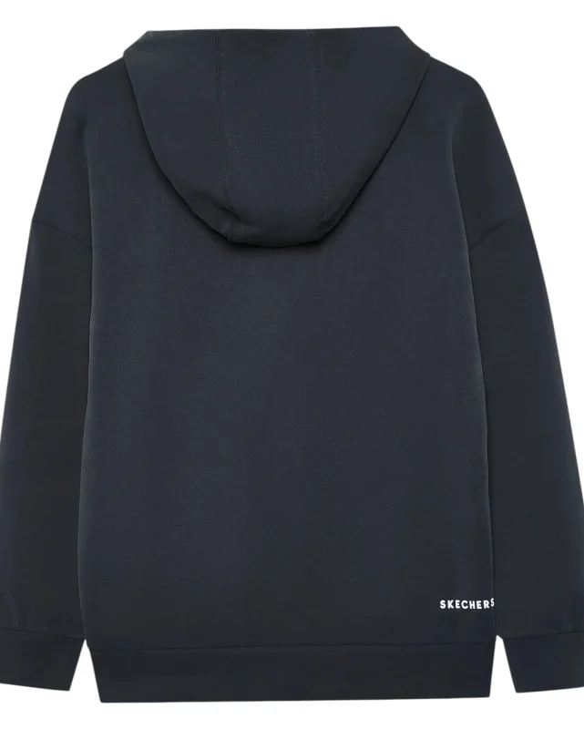 Skechers Soft Touch Hoodie Sweatshirt Siyah Kadın Sweatshirt - 5