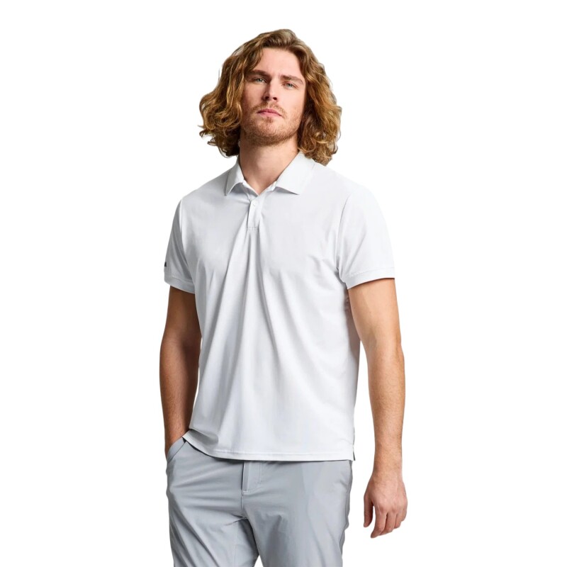 Slam Tech Pique SS Beyaz Erkek Polo Tshirt - Slam