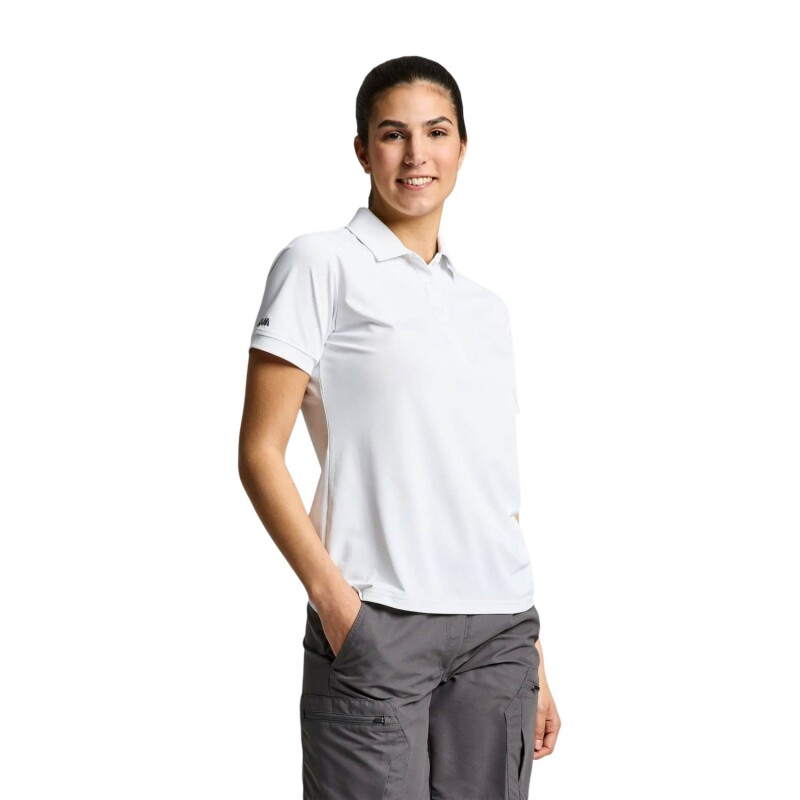 Slam WS Tech Pique Polo SS Beyaz Kadın Polo Tshirt - Slam