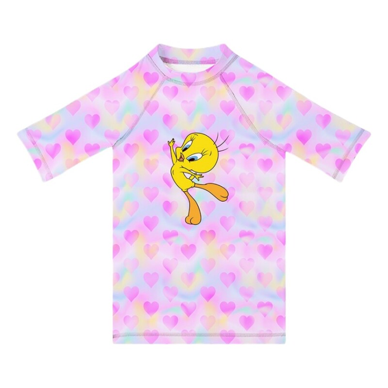 SlipStop Chirpie Pembe Çocuk Tshirt - SlipStop