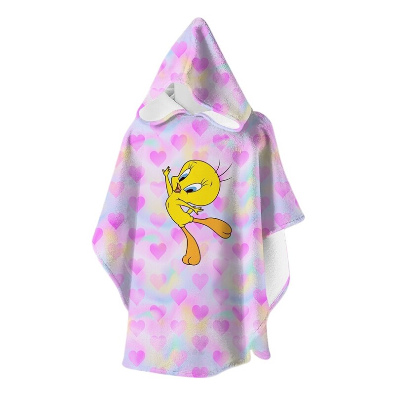 SlipStop Chirpie Poncho Pembe Çocuk Panço - SlipStop