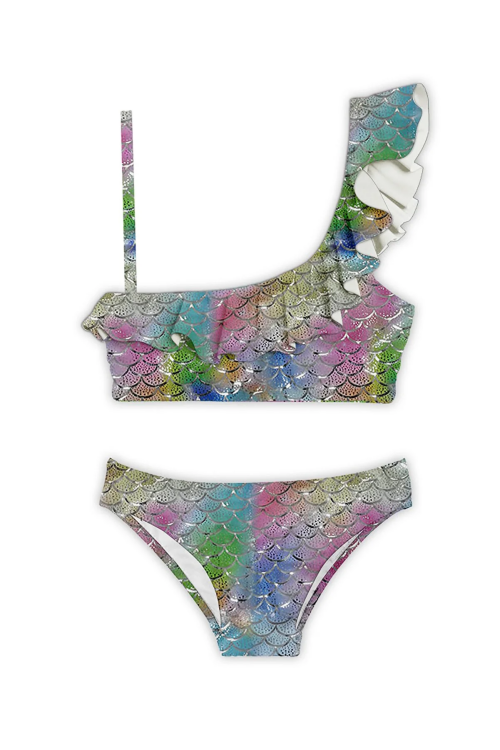 SlipStop Finny Bikini Yeşil Çocuk Bikini - SlipStop