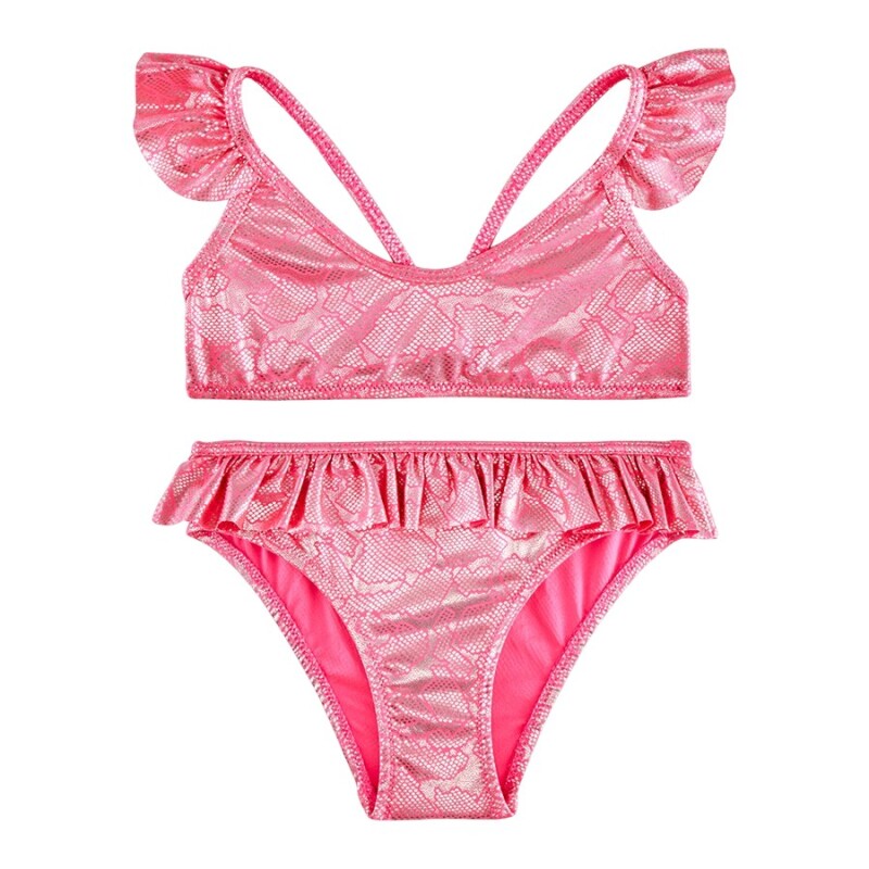 SlipStop Serpina Fuchsia Junior Pembe Çocuk Bikini - SlipStop