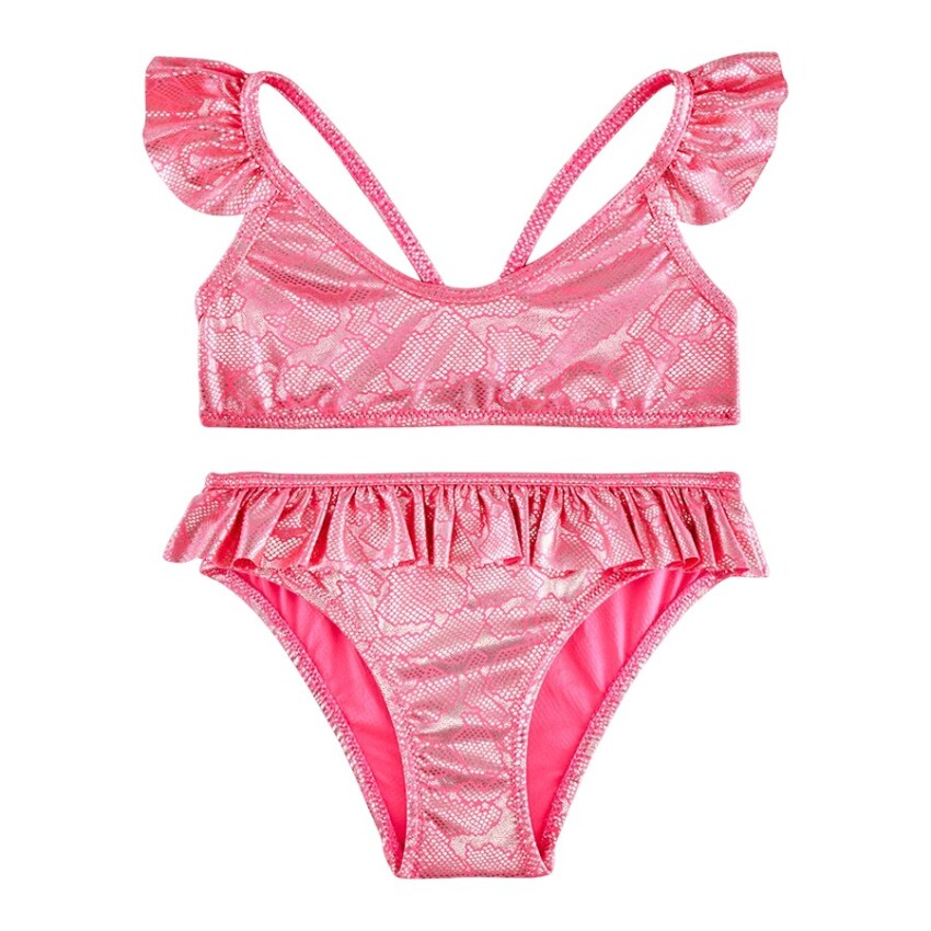 SlipStop Serpina Fuchsia Junior Pembe Çocuk Bikini - 1