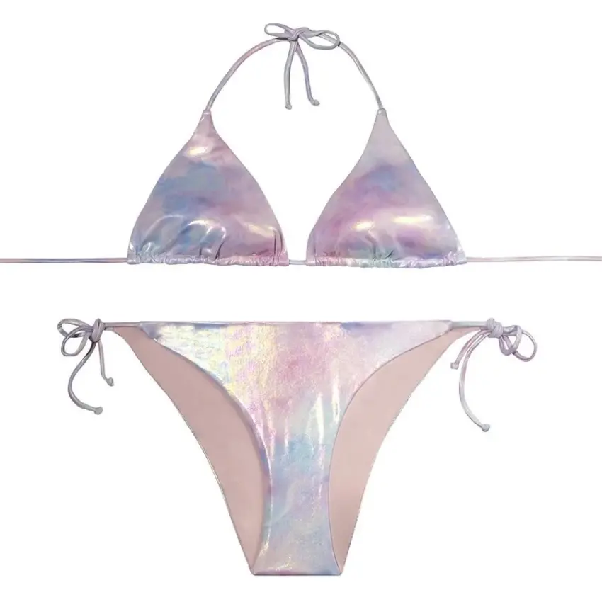 SlipStop Vanessa Bikini Adult - Triangle Mor Kadın Bikini - 1