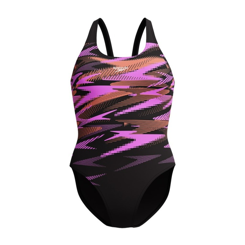 Speedo Hyperboom Placement Muscleback Turuncu Kadın Mayo - Speedo (1)