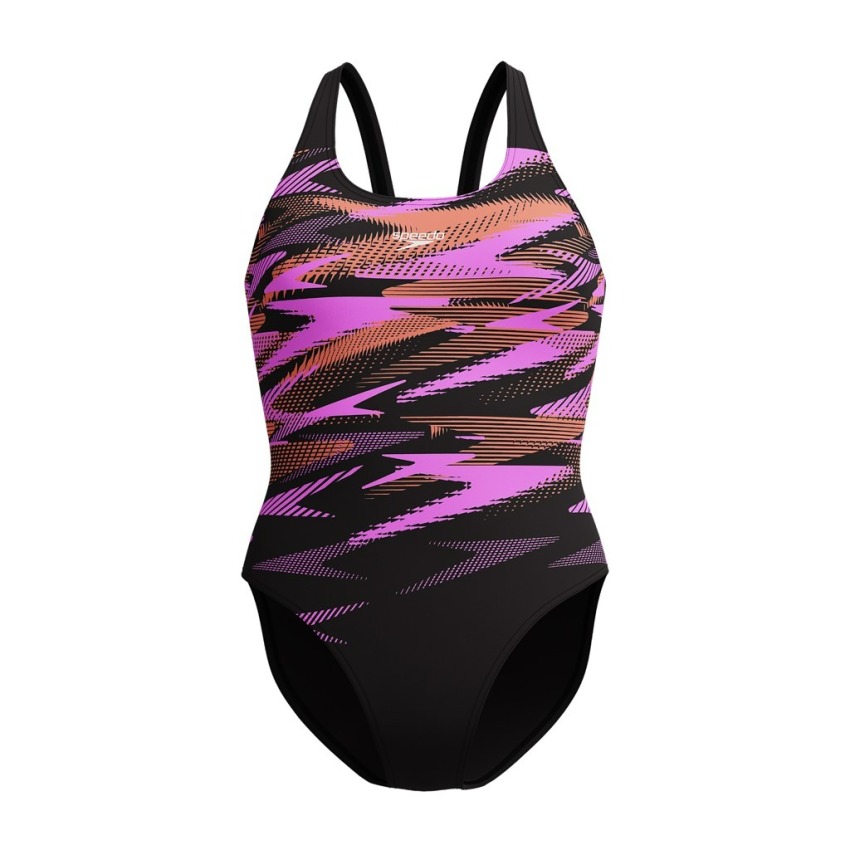 Speedo Hyperboom Placement Muscleback Turuncu Kadın Mayo - 2