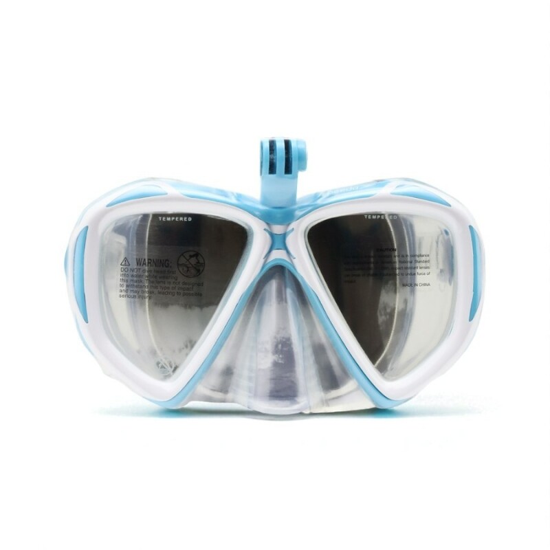 Speedo AU Dual Lenses Mask With Camera Mount Unisex Maske & Şnorkel Set - Speedo