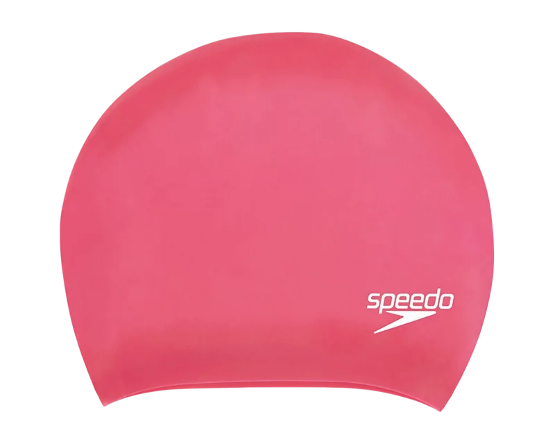 Speedo Long Hair Cap Au Pembe Unisex Bone 