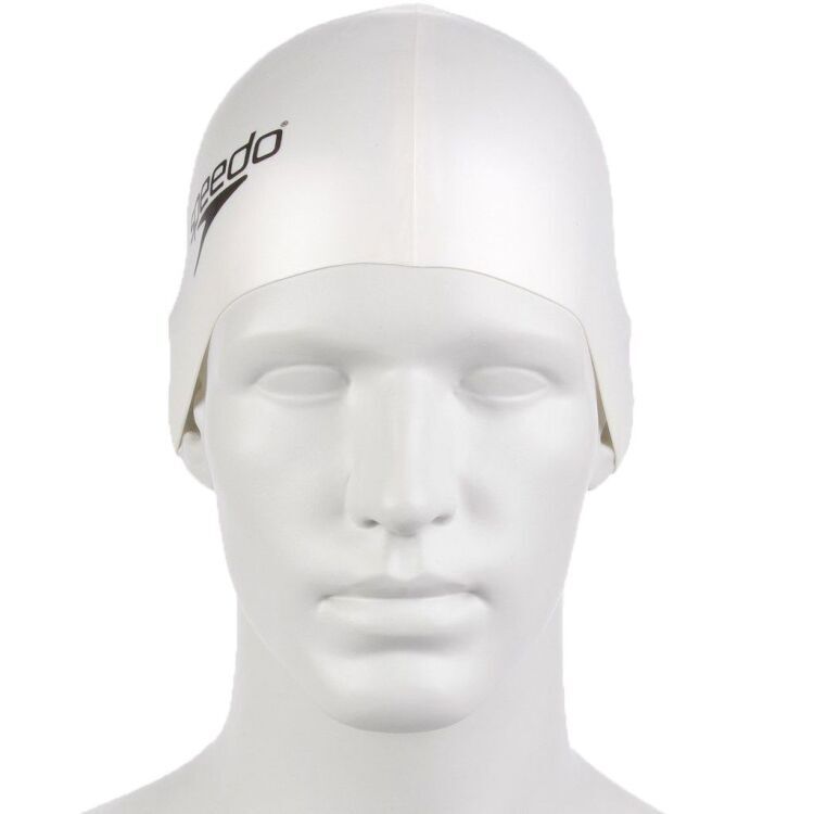 Speedo Plain Flat Silicone Beyaz Unisex Bone 