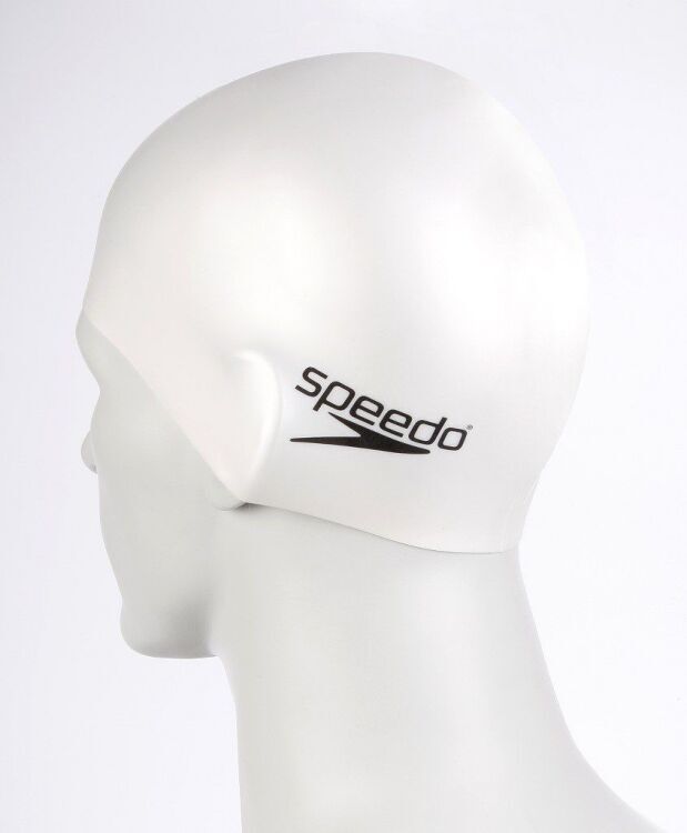 Speedo Plain Flat Silicone Beyaz Unisex Bone - 3