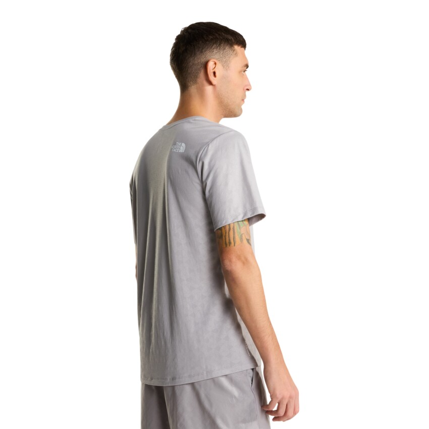 The North Face M 24/7 Pentadome Embossed Reg SS Tee Gri Erkek Tshirt - 3