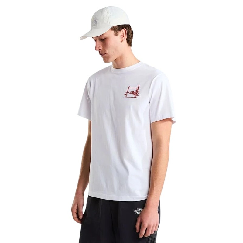 The North Face M Camping Relaxed Short Sleeve Tee-Graph Beyaz Erkek Tshirt - The North Face