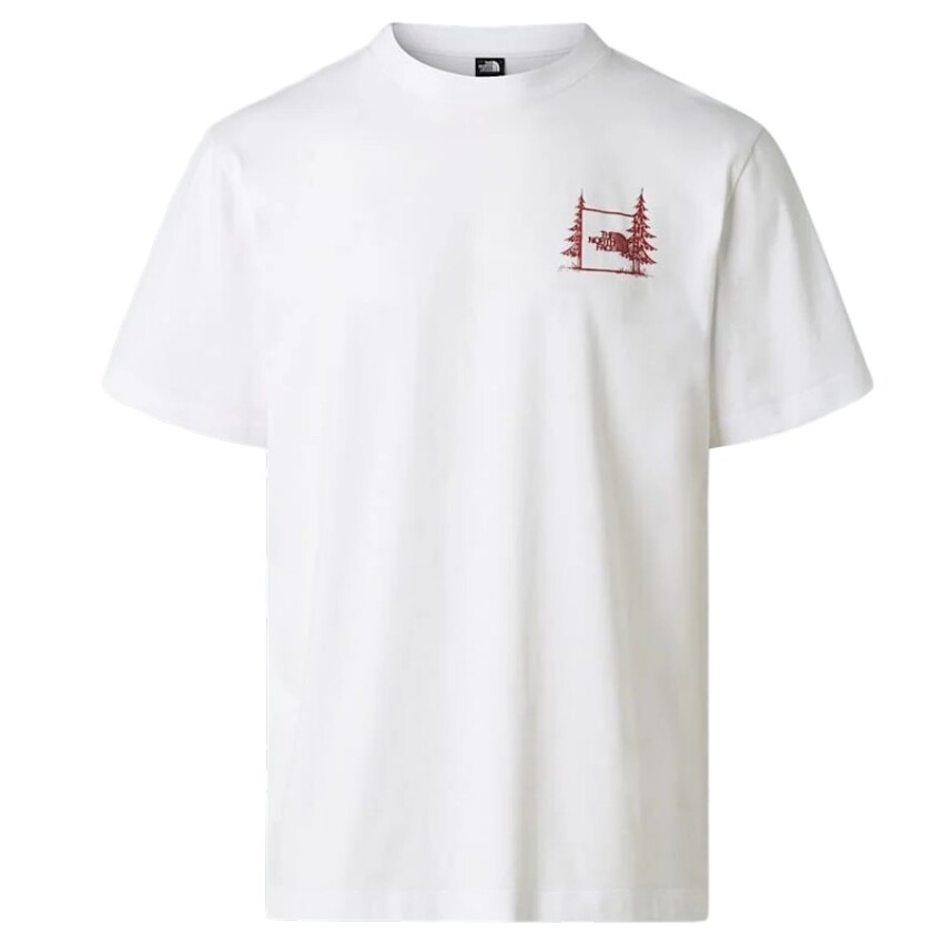 The North Face M Camping Relaxed Short Sleeve Tee-Graph Beyaz Erkek Tshirt - 7