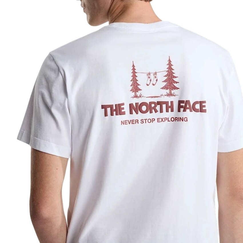 The North Face M Camping Relaxed Short Sleeve Tee-Graph Beyaz Erkek Tshirt - 12