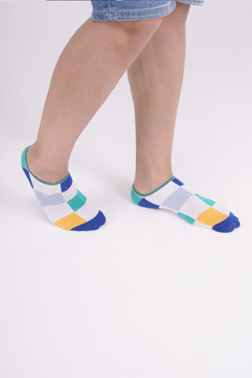 The Socks 3 Çift Desenli Görünmez (153P) Renkli Erkek Çorap - 4
