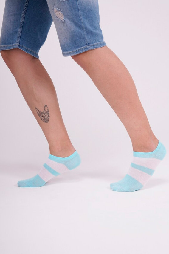 The Socks 3 Çift Desenli Erkek Patik Çorap (157P) Renkli Erkek Çorap - 2