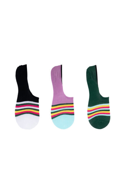 The Socks 3 Çift Desenli Babet (160P) Renkli Kadın Çorap - The Socks (1)