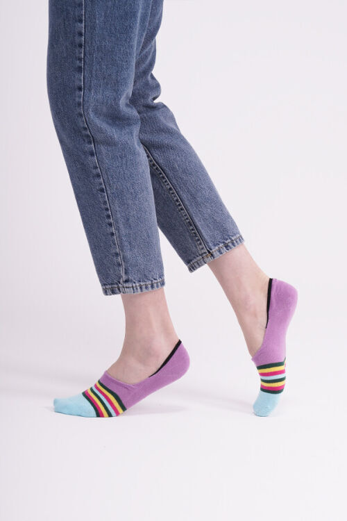 The Socks 3 Çift Desenli Babet (160P) Renkli Kadın Çorap - 4