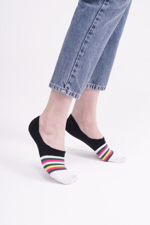 The Socks 3 Çift Desenli Babet (160P) Renkli Kadın Çorap - 5