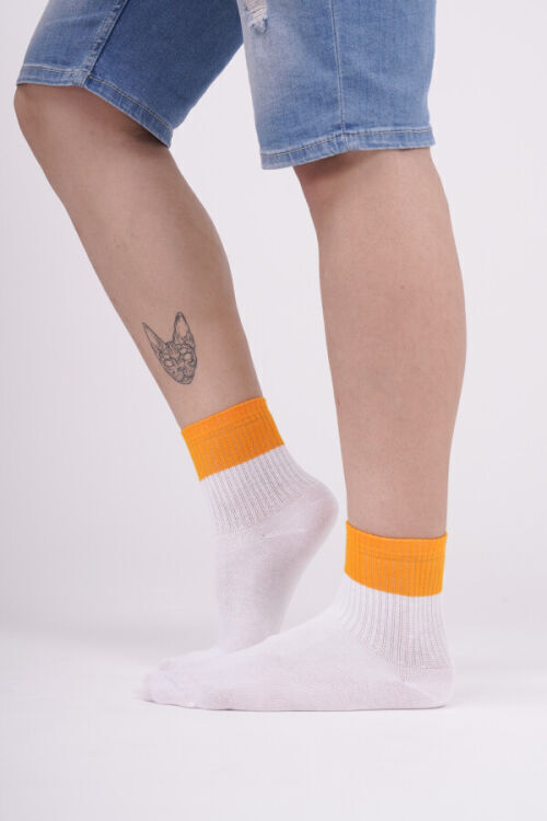 The Socks 3 Çift Pamuk Tenis (976P) Beyaz Erkek Çorap - 3