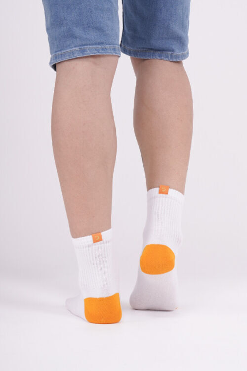 The Socks 3 Çift Pamuk Tenis (976P) Beyaz Erkek Çorap - 4