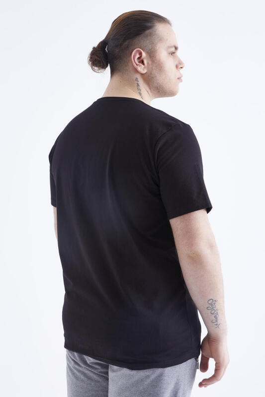 Tommy Life Battal O Yaka Siyah Erkek Tshirt - 5