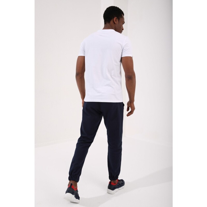 Tommy Life V Yaka Beyaz Erkek Tshirt - Tommy Life (1)