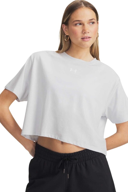 Under Armour UA Rival Boxy Tee Solid Gri Kadın Tshirt - Under Armour