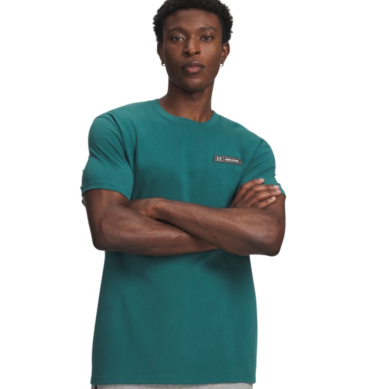 Under Armour Hw Armour Label SS Yeşil Erkek Tshirt - Under Armour