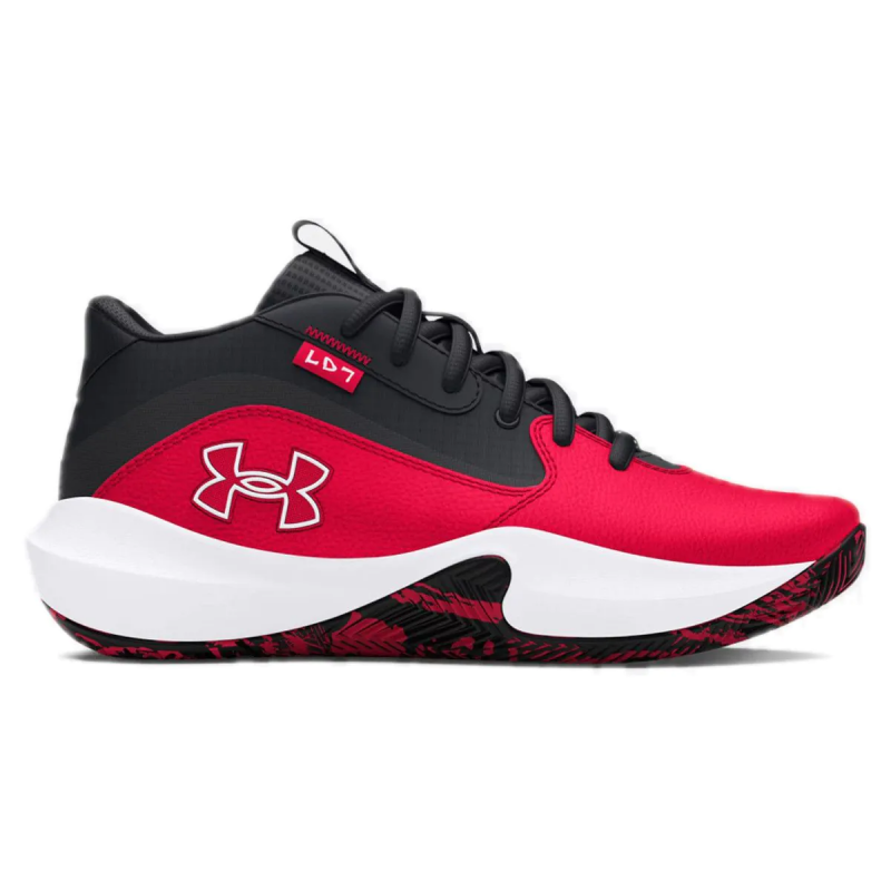 Under Armour UA GS Lockdown 7 Kırmızı Çocuk Basketbol Ayakkabısı - Under Armour