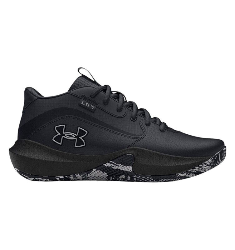 Under Armour UA GS Lockdown 7 Siyah Çocuk Basketbol Ayakkabısı - Under Armour