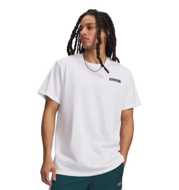 Under Armour UA HW Armour Label SS Beyaz Erkek Tshirt - Under Armour