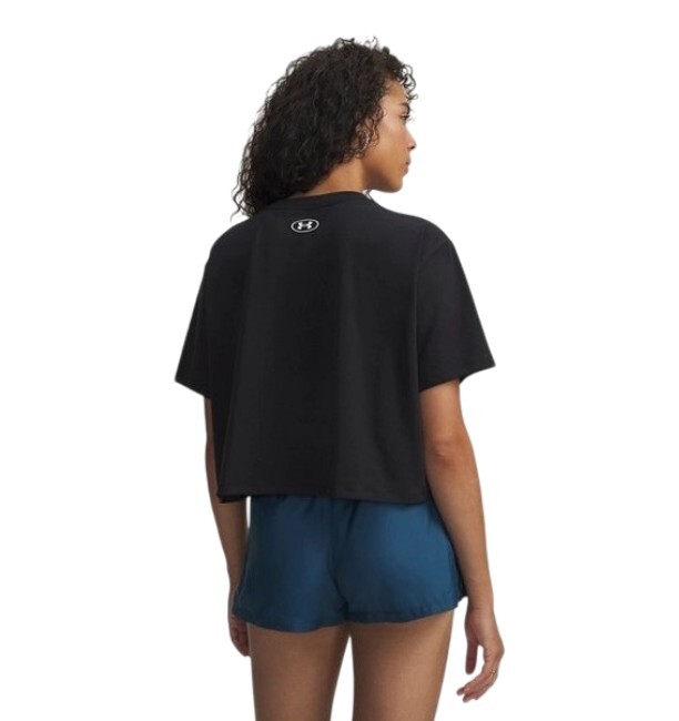 Under Armour UA Rival Boxy Tee Solid Siyah Kadın Tshirt - 2