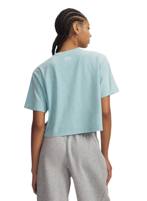 Under Armour UA Rival Boxy Tee Wash Mavi Kadın Tshirt - Under Armour (1)