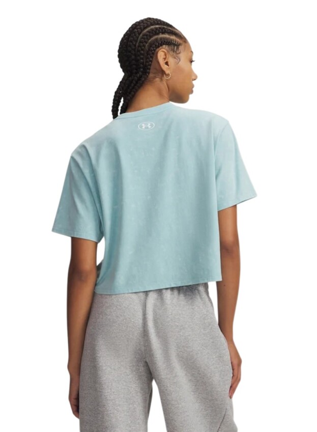 Under Armour UA Rival Boxy Tee Wash Mavi Kadın Tshirt - 2